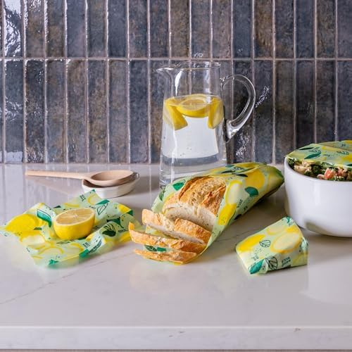 Bee's Wrap Beeswax Food Wraps, 3 Pack Assorted - Fresh Squeeze - Image 6