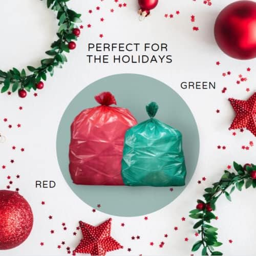 Plasticplace 64-65 Gallon Trash Can Liners for Toter │ 1.5 Mil │ Green Heavy Duty Garbage Bags │ 50” x 60” (50 Count) (W65LDGTL) - Image 2