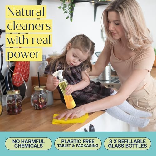 Fab Tab All Purpose, Bathroom, Hand Cleaner Tablets, 3 Bottles + 9 Refills - Image 2
