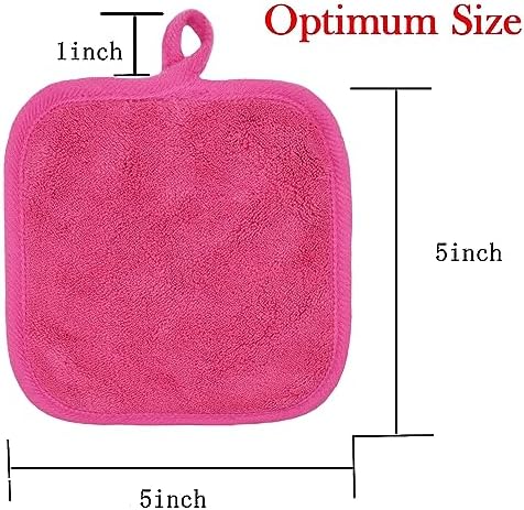 Makeup Remover Cloths Face Pads Reusable Microfiber Facial Cleansing Cloths - Image 6