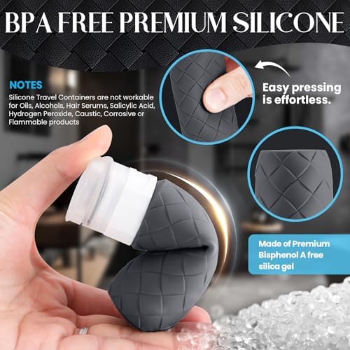 Silevoler Travel Bottles for Toiletries, TSA-Approved Travel Size Container - Image 4