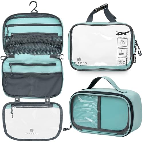 TRIPPED Travel Gear 3-Piece Travel Toiletry Bag Set by TRIPPEDTravelGear