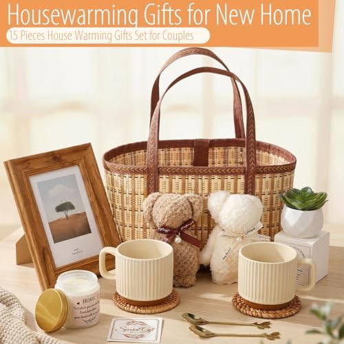 House Warming Gifts New House Basket, Warmly - Image 6
