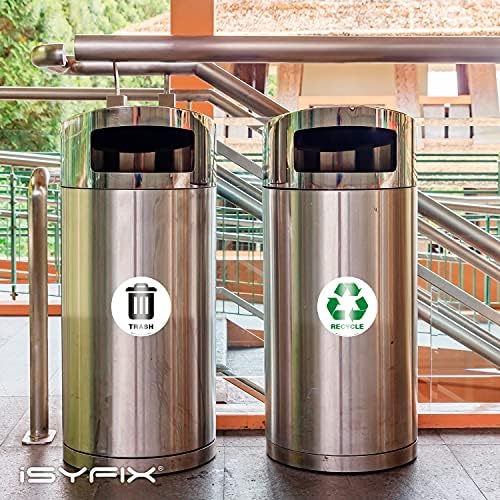 iSYFIX Recycle Sticker for Trash Can, 6 Pack, 5 inch - Image 4