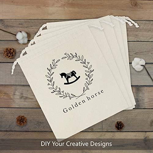 TOPDesign 8-Pack 12” x 14” Reusable Produce Bags, Muslin Bags with Drawstrings for Shopping & Storage, 100% Natural Cotton, Washable, Biodegradable, Food Safe - Image 3