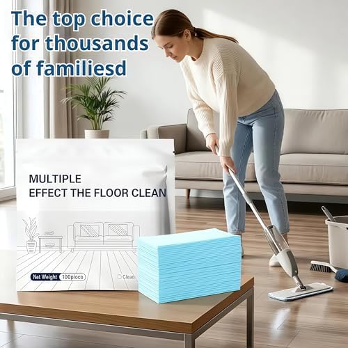 200 Pcs Multiple Effect The Floor Clean, Floor Cleaning Tablets, Multi Effect Floor Cleaner, Concentrated Cleaner for Hardwood, Tile, Laminate & More (Blue, 200 Pcs) - Image 2