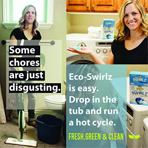 Eco-Gals Eco Swirlz Washing Machine Cleaner with Bonus Eco Scrubz Dishwasher Cleaner Add On 36 Count Deep Cleaning Tablets - Image 5