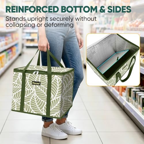 BALEINE 1PK Insulated Reusable Grocery Bag, Heavy Duty Shopping Tote - Image 3