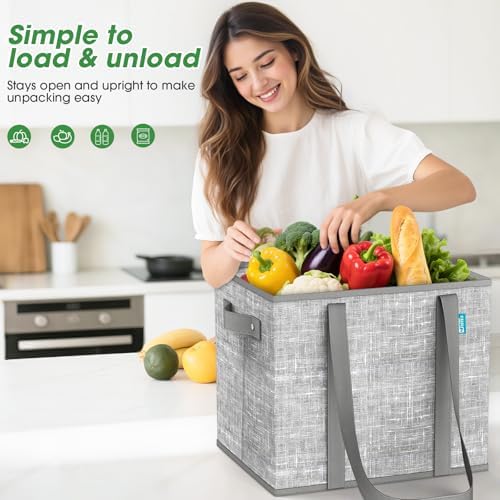 Fab totes Reusable Grocery Bags，Foldable Shopping Tote Bags - Image 7