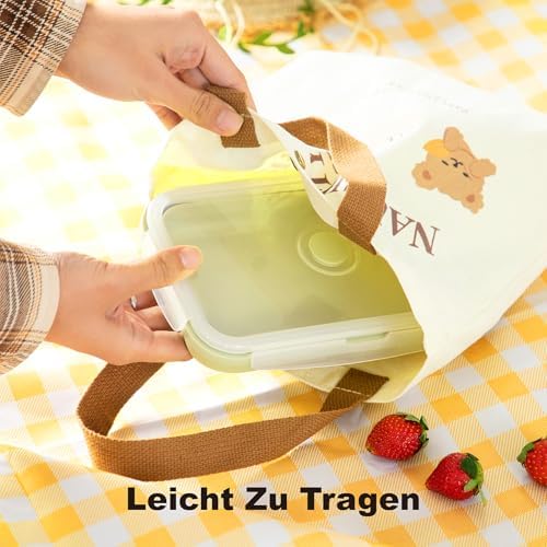Collapsible Food Storage Containers with Airtight Lid & Air Vent, 40.5 oz - Image 4