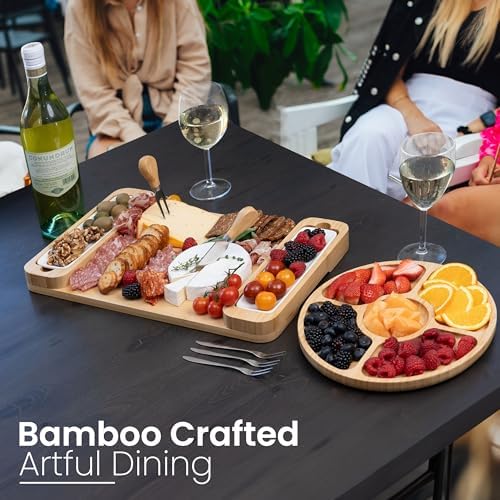 Personalized Charcuterie Boards Gift Set, Custom Engraved Wood Cheese Tray - Image 4
