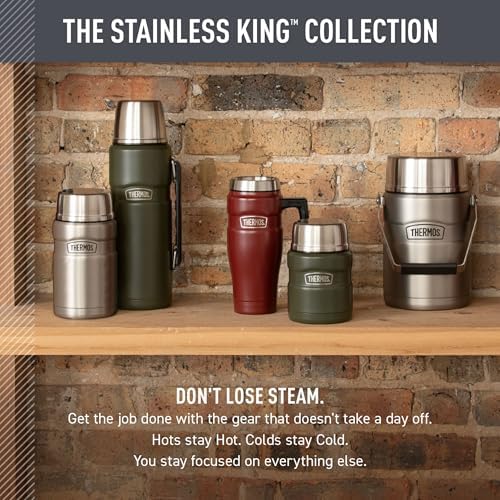 THERMOS Stainless King Stainless Steel Tumbler, 16oz, Matte Light Blue - Image 6