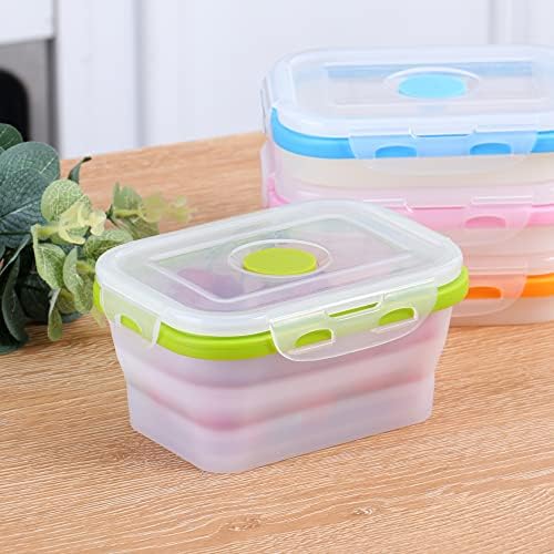 ECOBERI Collapsible Food Storage Containers with Lids, 8 Piece, 12 oz - Image 3