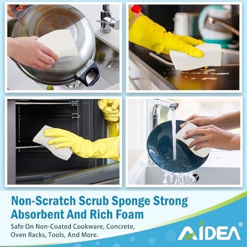 AIDEA Sponges Kitchen, Non-Scratch Scrub Sponge-24Count, Sponges for Dishes - Image 7
