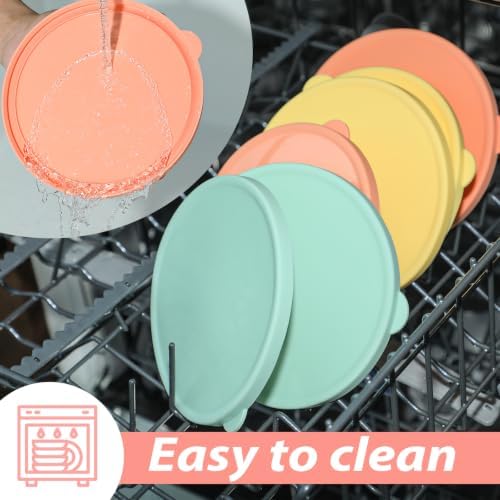 Webake Silicone Lids for #10 Cans, 6.3 Inch Diameter, Food Grade Reusable Can Covers, Light-Proof Airtight Food Storage Lids for Preppers & Survival Supplies, 6 Packs - Image 4