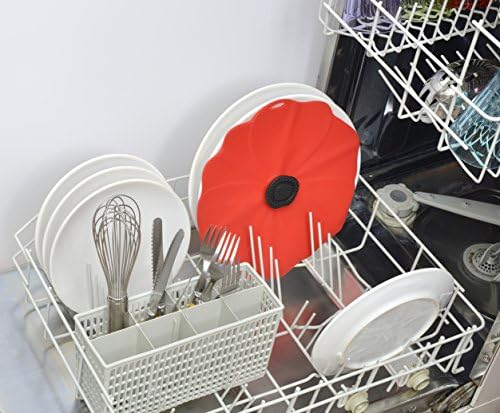 Charles Viancin - Poppy Silicone Lid for Food Storage and Cooking - Airtight Seal on Any Smooth Rim Surface - BPA-Free - Oven, Microwave, Freezer, Stovetop and Dishwasher Safe (9 Inch) - Image 5