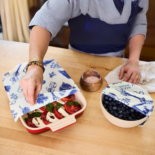 Bee's Wrap Beeswax Food Wraps, 3 Pack Assorted - Bees & Bears - Image 4