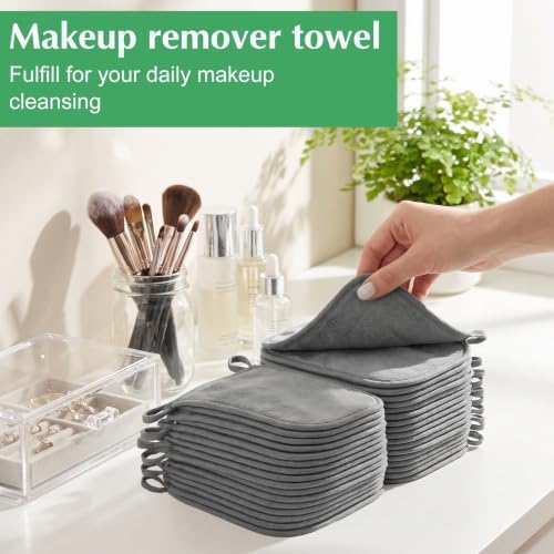 50 Pcs Makeup Remover Cloths Reusable Washable Pads Soft for Face, Women - Image 6