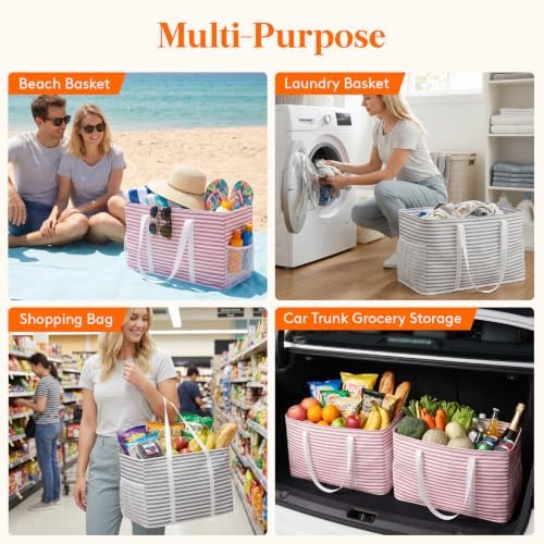 Lifewit Large Tote bag, Reusable Shopping Grocery Bags - Image 5