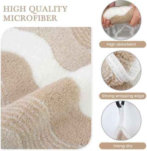 SINLAND Absorbent Coral Velvet Washcloth Ultra Soft Microfiber Face Towels 12 x 12 inch Multi-Purpose Face Cloths for Household and Sport - Image 3