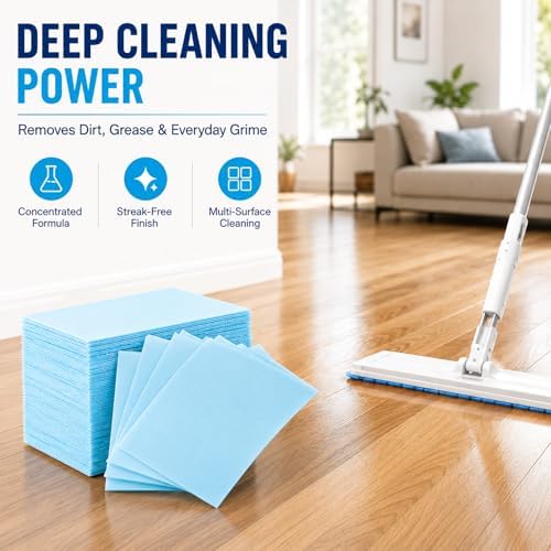 AZHAIBUQI Multi-Surface Floor Cleaner Tablets, Deep Cleaning Floor Cleaning Solution Tablets for Hardwood, Tile, Laminate & Vinyl Floors, Blue Jasmine Scent, 30 Count - Image 2