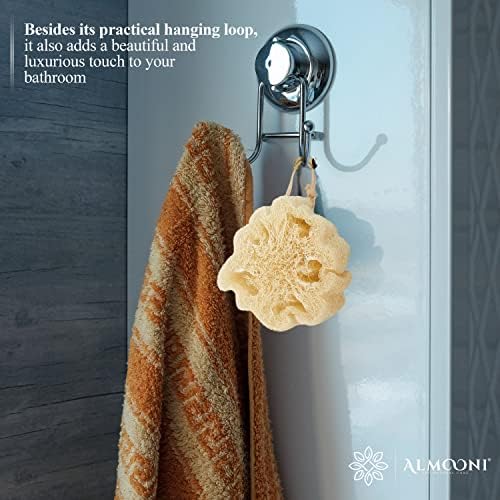 Almooni Mini Natural Loofah Sponge - Real Egyptian Shower Exfoliating Loofah - Small Loofah Scrubber for The Perfect Grip - 3 Count(2 Pack) - Image 5