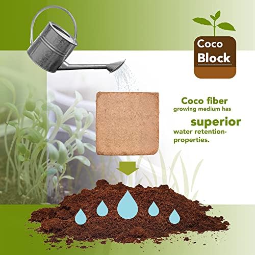 Home and Country Coconut Fiber Compressed Coco Coir Brick. Coco Coir is Great to use as a Compost Starter for Your Home Garden. Coco Coir Bricks Provide Organic Alternative to Peat Moss for Plants.10 - Image 4