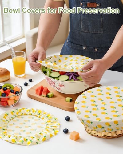 3 Pcs 12 Inch Sourdough Bread Cover, Reusable, Elastic Rim Washable - Image 6