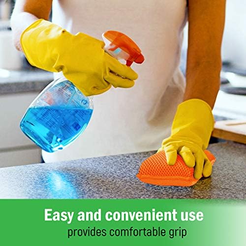 Miracle Microfiber Kitchen Sponge by Scrub-It - Non-Scratch Heavy Duty Dishwashing Cleaning sponges- Machine Washable- (Orange) - Image 5