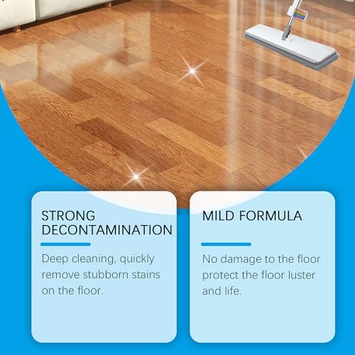 Effervescent Floor Cleaning Tablets, Floor Cleaner Tablets, Floor Cleaning Solution for Mopping, Hardwood, Tile and Vinyl Floors, Quick Dry, No Residue, Fresh Lemon Scent (1Box/12Tablets) - Image 5