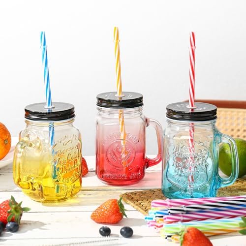 25 Pack 9.05" Plastic Reusable Replacement Drinking Straws - Image 6