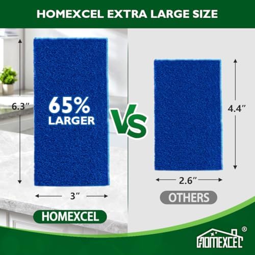 HOMEXCEL Extra Large Sponges Kitchen 6PK, Non-Scratch Sponge for Cleaning - Image 2