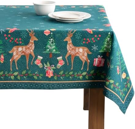 Maison d' Hermine Table Cloth Rectangle Table Reusable 100% Cotton 70"x90" by MaisondHermine