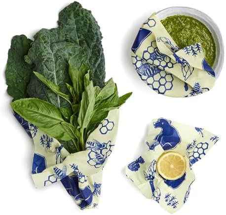 Bee's Wrap Beeswax Food Wraps, 3 Pack Assorted - Bees & Bears - Image 3