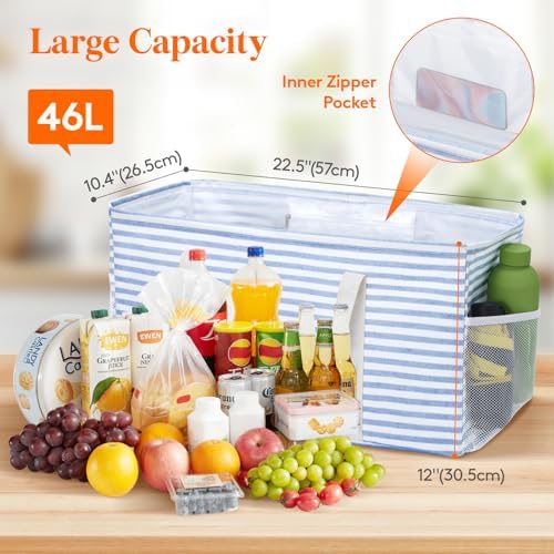 Lifewit Large Tote bag, Reusable Shopping Grocery Bags - Image 4