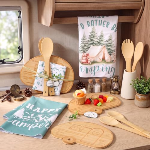 Geelin 21 Pcs Camping Gift Set, Camping Cutting Board Towels - Image 6
