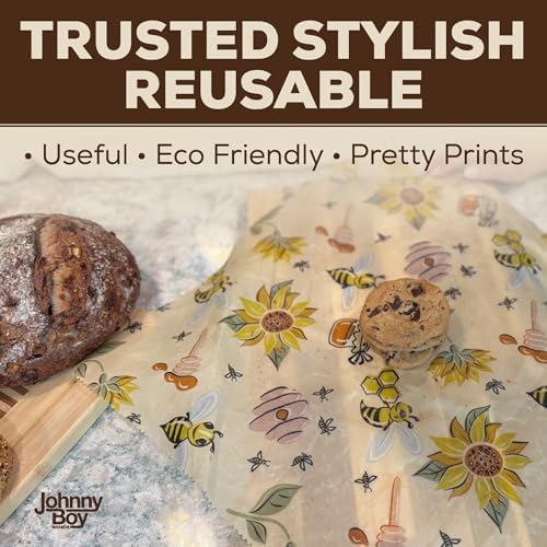 2 Pack - XL 19" x 19" - 5 Sq Ft - Beeswax Bread Wraps, Total 5 Sq Ft Coverage, Eco-Friendly Alternative to Plastic Wrap for Bread Storage, Bowls & Food Storage (Plum) - Image 6