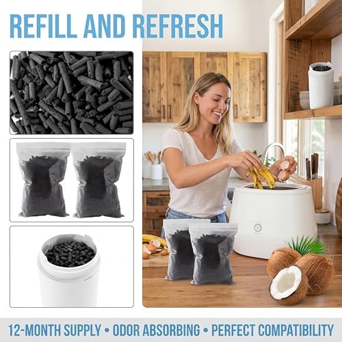 Odor Absorbing Activated Charcoal Filter Refills 2-Pack(2 Lbs/930g) - Image 5