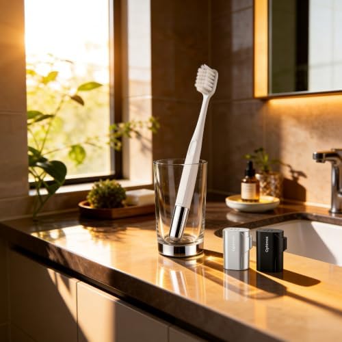 Aluminum Toothbrush Cover Cap with 2 Manual Soft Bristle Toothbrushes - Image 4