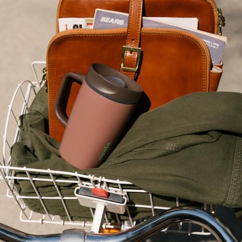 Owala SmoothSip Slider Stainless Steel Insulated Travel Mug with Handle, 100% Leak Proof, For Hot and Cold Drinks, Travel Friendly with Sliding Lock Lid, 12oz, BPA Free, Leak Proof, Cozy Cocoa - Image 7