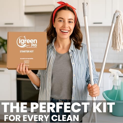 Starter Cleaning Kit I Multi Surface Cleaner I Bathroom Cleaner I Liquid Laundry Detergent I Hand Foaming Soap I Floor Cleaner I Three Free Bottles - Image 4