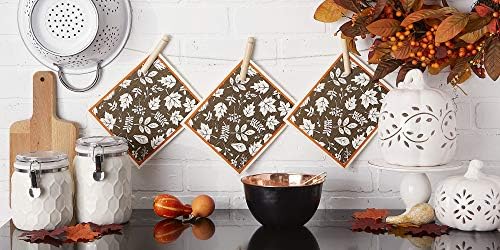 DII Swedish Dishcloths for Kitchen & Cleaning, Reusable, Machine Washable & Dishwasher Safe, Biodegradable, 7.75 x 6.75, It's Fall Y'all, 3 Piece - Image 5
