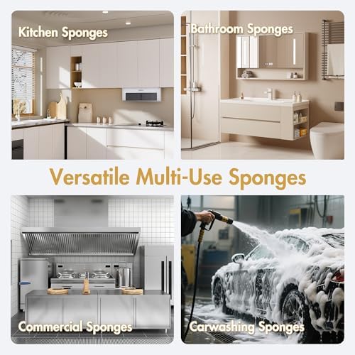 6 x 3.6 x 0.9 Inch JK SP-T22 Large Sponge, Kitchen Sponges, Handy Sponges, Cellulose Sponges, Dish Washing Sponge, Natural Sponge, Car Washing Sponge, Eco Friendly Sponge - Image 6