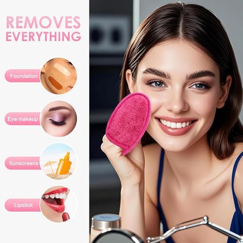 Reusable Makeup Remover Pads Washable Facial Makeup Cleansing Cloths - Image 4