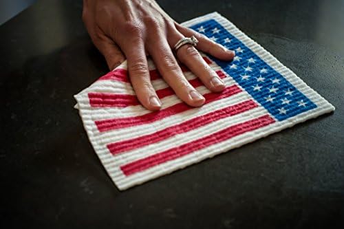 Skoy Cloth - 2-Pack Eco-Friendly & Reusable Swedish Dishcloth, for Kitchen & Household Use, Plastic-Free Packaging, Dishwasher Safe, Designer Series – Pride/Freedom, White Skoy Cloth - Image 3