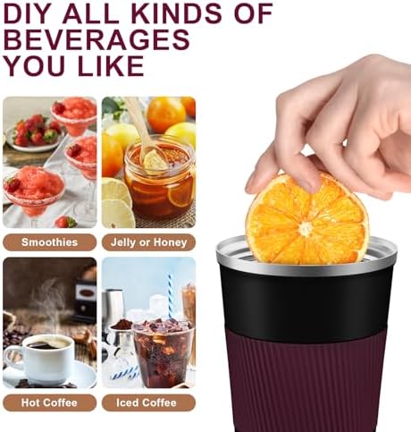 KETIEE Travel Mug 12oz, Insulated Coffee Mug with Leakproof Lid, Travel Coffee Mug Vacuum Stainless Steel Double Walled Reusable Coffee Cup for Hot and Iced Coffee Tea Water - Image 2