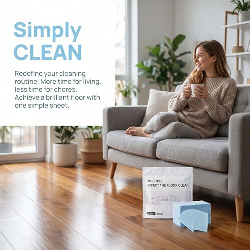 100 Piece Floor Cleaning Tablets Multi-Surface Cleaner, Floor Cleaning Tablets Sheets, Water Soluble Floor Cleaner for Hardwood, Laminate Floors, Wall Tiles, Glass Mopping (Yellow, 200PCS) - Image 7