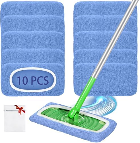 Reusable Mop Pads for Swiffer Sweeper Mop, Microfiber Dry Sweeping Cloth by LOVECO