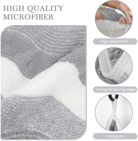 SINLAND Absorbent Coral Velvet Washcloth Ultra Soft Microfiber Face Towels 12 x 12 inch Multi-Purpose Face Cloths for Household and Sport - Image 3