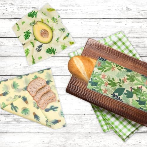 Reusable Beeswax Wrap - 9 Pack Beeswax Wraps for Food, Eco-Friendly Beeswax Food Wraps, Bread Sandwich Wrapper - Organic, Sustainable, Zero Waste, Reusable Plastic-Free Food Wrap, 1XL, 3M, 5S - Image 6